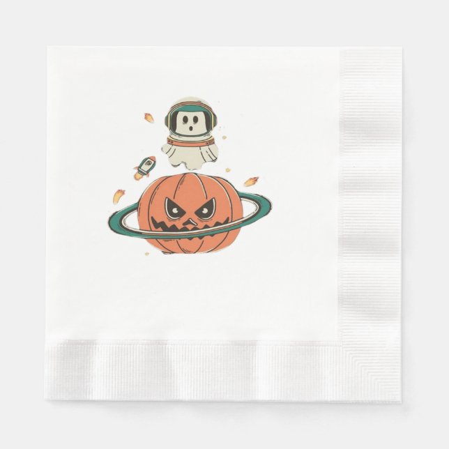 Pumpkin Planet Serviette (Vorderseite)