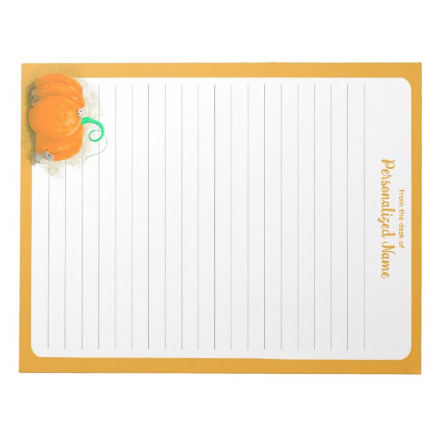Pumpkin Playground - Lined Notizblock (Vorderseite)