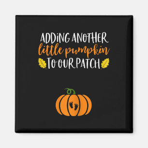 Pumpkin Pregnancy Ankündigung Halloween Byby Magnet