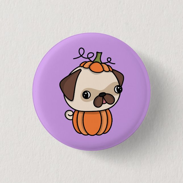 Pumpkin Puppy Button (Vorderseite)