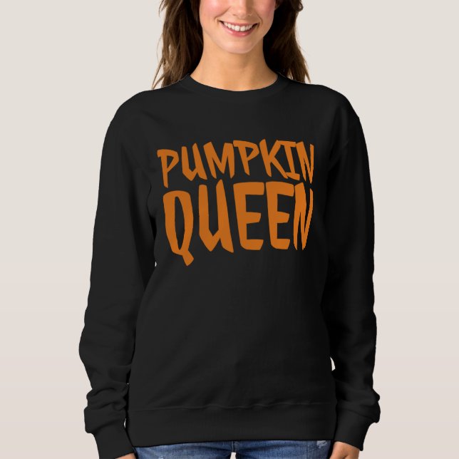 Pumpkin Queen Cute Fall Autumn Sweatshirt (Vorderseite)