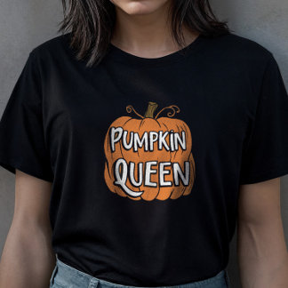 Pumpkin Queen Fall Halloween T - Shirt