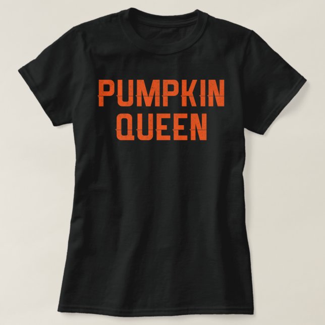 Pumpkin Queen Shirt Halloween Costume Shirt (Design vorne)