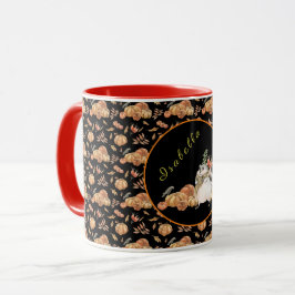 Pumpkin Raccoon Anpassen von Text und Farbe Tasse