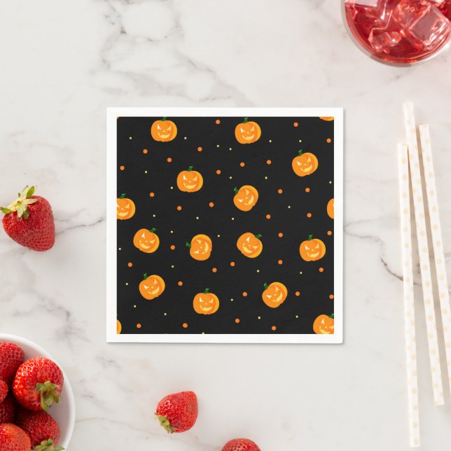 Pumpkin Rain Paper Napkins Serviette (Beispiel)