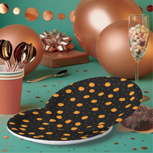 Pumpkin Rain Paper-Teller Pappteller (Multi)