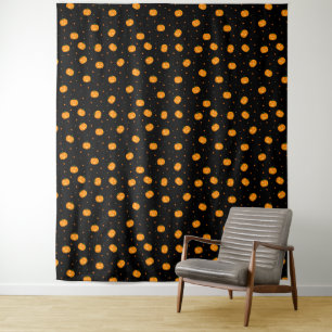 Pumpkin Rain Tapestry Wandteppich