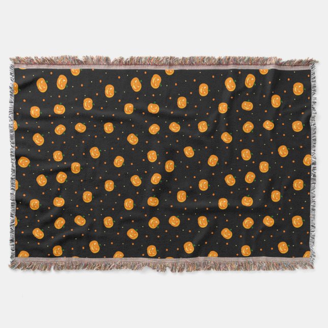 Pumpkin Rain Throw Decke (Vorderseite)
