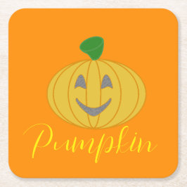 Pumpkin Rechteckiger Pappuntersetzer
