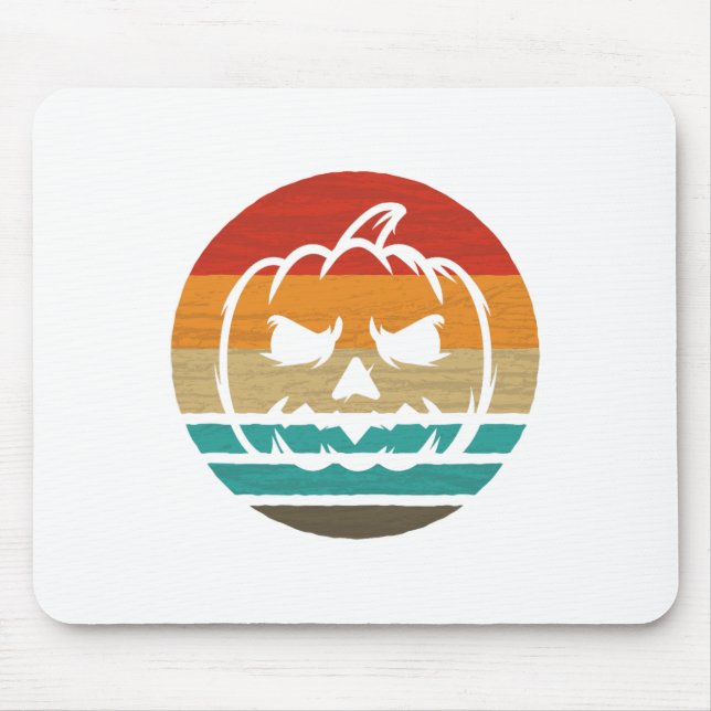 Pumpkin Retro Style Vintag Mousepad (Vorne)