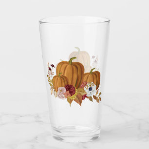 Pumpkin, Rose und Magnolia-Herbstfarben Glas