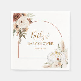 Pumpkin Rustikale Boho Arch Fall in Liebe Papier Serviette