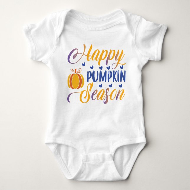 Pumpkin-Saison Baby Strampler (Vorderseite)