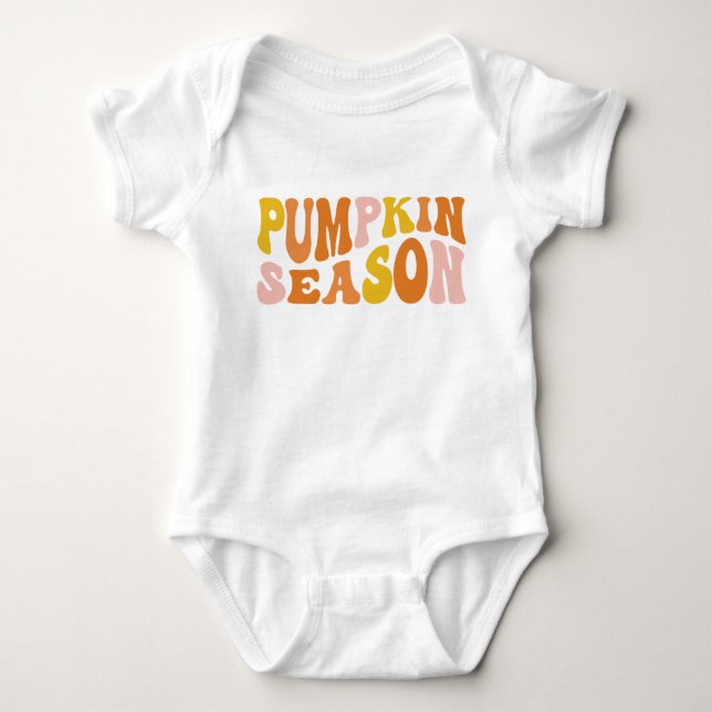 Pumpkin-Saison Baby Strampler (Vorderseite)