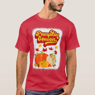 Pumpkin Saison hallo Herbst Farbe Blätter und T-Shirt