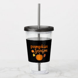 Pumpkin-Saison Herbst Acryltrinkbecher