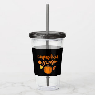 Pumpkin-Saison Herbst Acryltrinkbecher