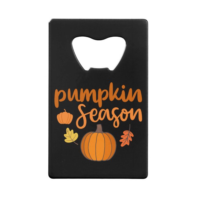 Pumpkin-Saison Herbst Geldbeutel Flaschenöffner (Vorderseite)