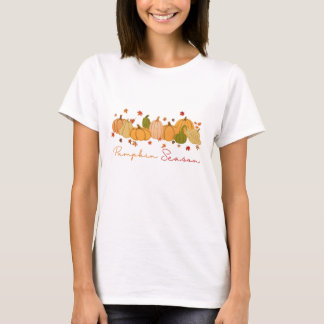 Pumpkin Saison Herbst Gemütliche Herbstkürbisbahn T-Shirt