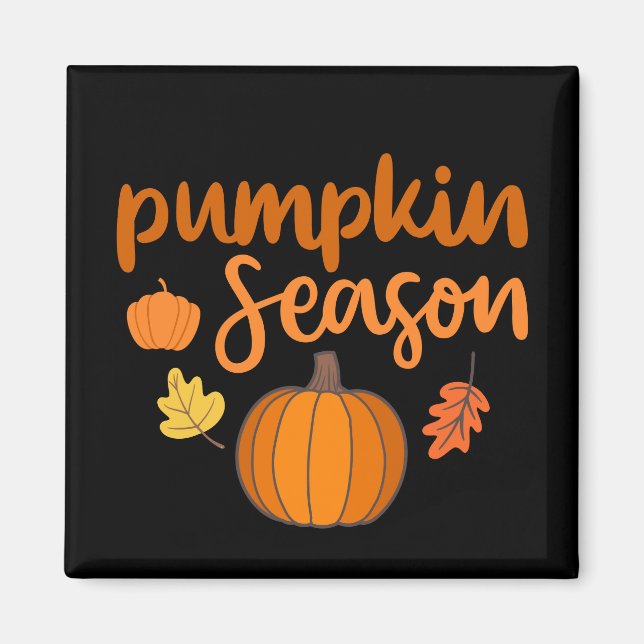 Pumpkin-Saison Herbst Magnet (Vorne)