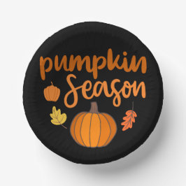 Pumpkin-Saison Herbst Pappteller