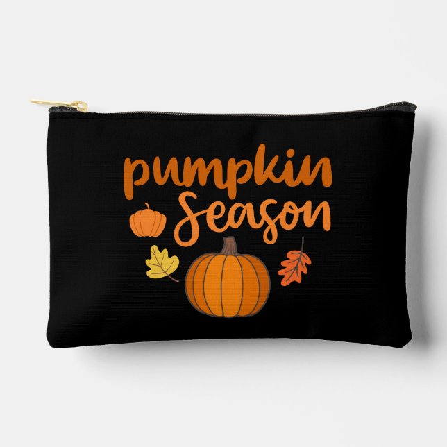 Pumpkin-Saison Herbst Zubehörtasche (Vorderseite)