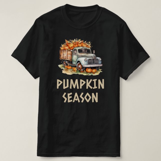 Pumpkin-Saison Herbstausgang T-Shirt (Design vorne)