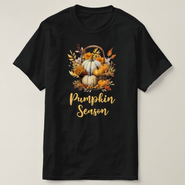 Pumpkin-Saison Herbstausgang T-Shirt (Design vorne)