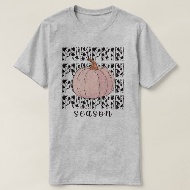 Pumpkin-Saison Herbstausgang T-Shirt (Design vorne)