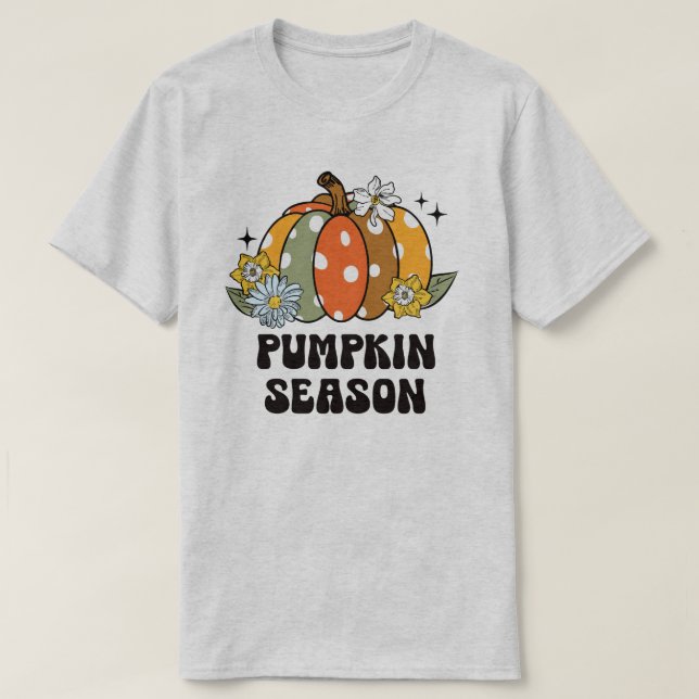 Pumpkin-Saison Herbstausgang T-Shirt (Design vorne)