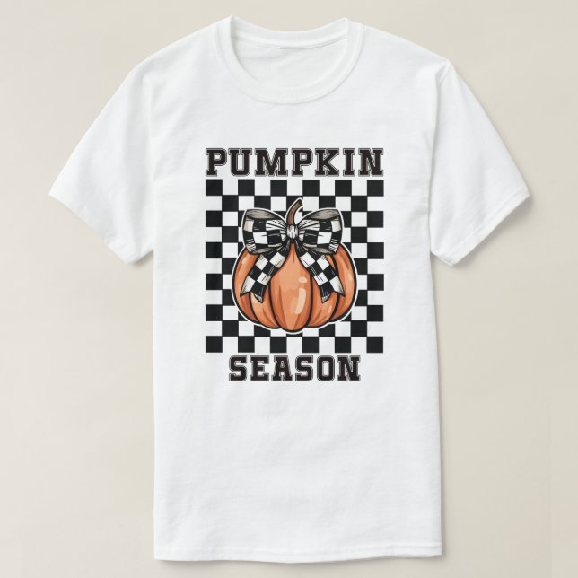 Pumpkin-Saison Herbstausgang T-Shirt (Design vorne)