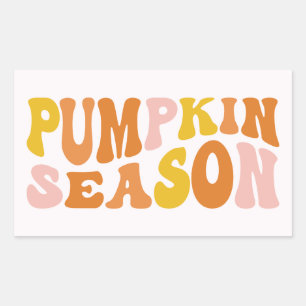 Pumpkin-Saison Rechteckiger Aufkleber
