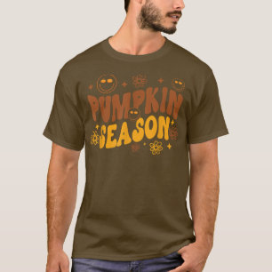 Pumpkin Saison Retro Boho Niedlich Herbstliebhaber T-Shirt