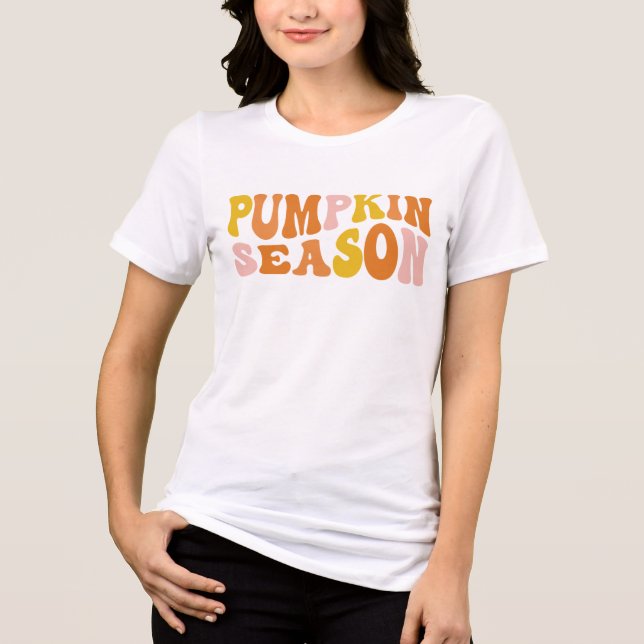 Pumpkin-Saison Tri-Blend Shirt (Vorderseite)