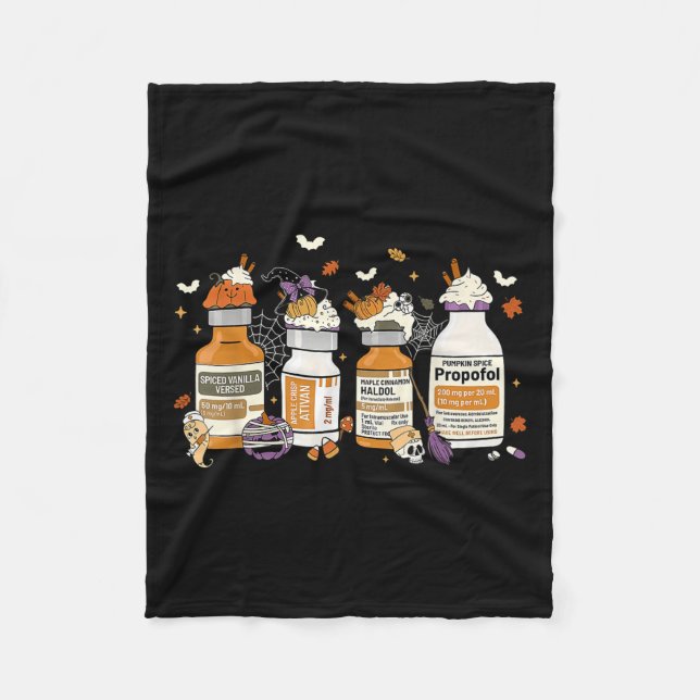 Pumpkin Sce Profol Ativan Versed Haldol Halloween  Fleecedecke (Vorderseite)