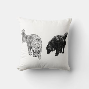 Pumpkin-Schattenpunkte — Retriever Duo Kissen