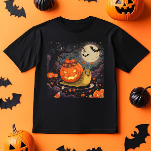 Pumpkin-Schnecke, lustige Halloween-Kreatur T-Shirt