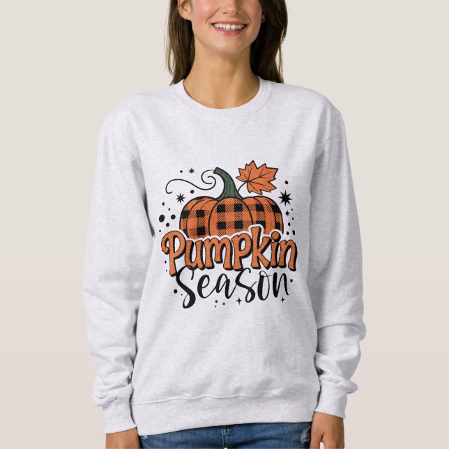 Pumpkin Season Fall Novelty Sweatshirt (Vorderseite)