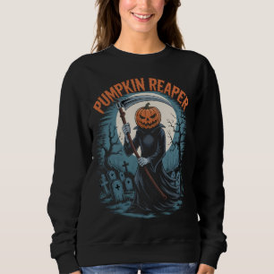 Pumpkin Sensenmann Gothic Halloween Todecythe Sweatshirt
