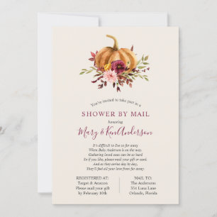 Pumpkin Shower by Mail Einladung