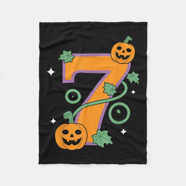Pumpkin Six Seven 67 Matching 7 Halloween Couple  Fleecedecke (Vorderseite)