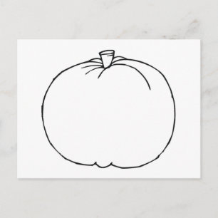 Pumpkin Sketch Postkarte