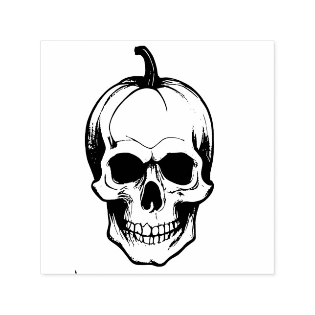 Pumpkin Skull Permastempel (Design)