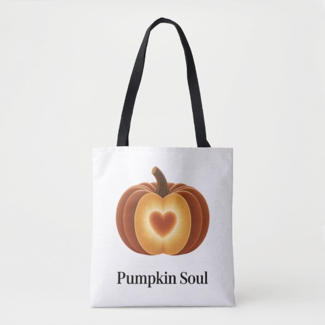 Pumpkin Soul - Cozy Fall Tote Bag Tasche (Vorderseite)