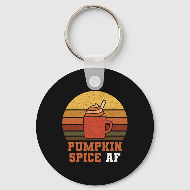 Pumpkin Spice Af - Fall Schlüsselanhänger (Vorderseite)