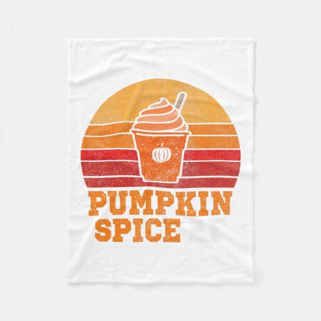 Pumpkin Spice Af Fun Men Husband Apparel Halloween Fleecedecke (Vorderseite)