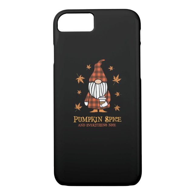 Pumpkin Spice And Everything Nice Fall Gnome Drink Case-Mate iPhone Hülle (Rückseite)