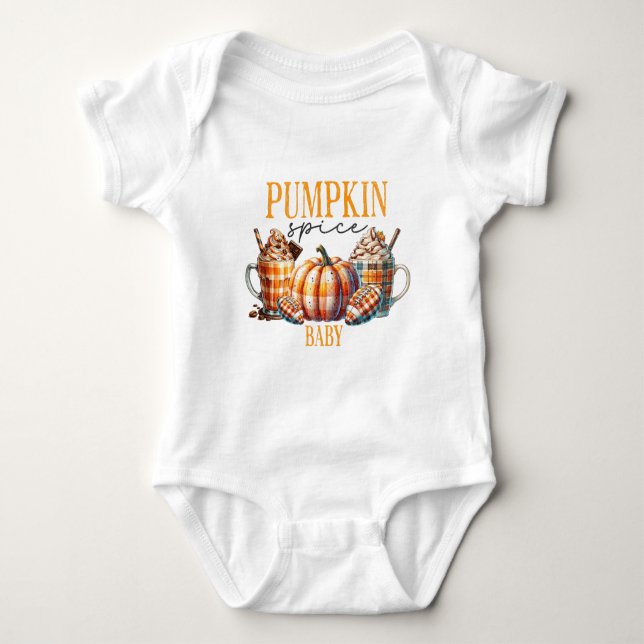 Pumpkin Spice Baby - Fall Strampler (Vorderseite)