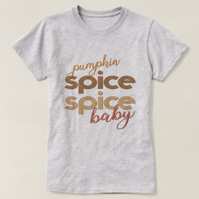 Pumpkin Spice Baby T-Shirt (Design vorne)