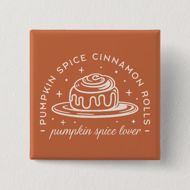 Pumpkin Spice Cinnamon Rolls Button (Vorderseite)